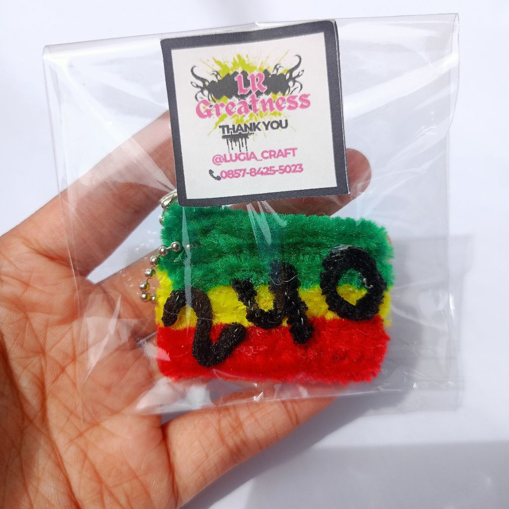Gantungan Kunci dua empat puluh /Rastafara / Reggae / Jamaica / Bob Marley
