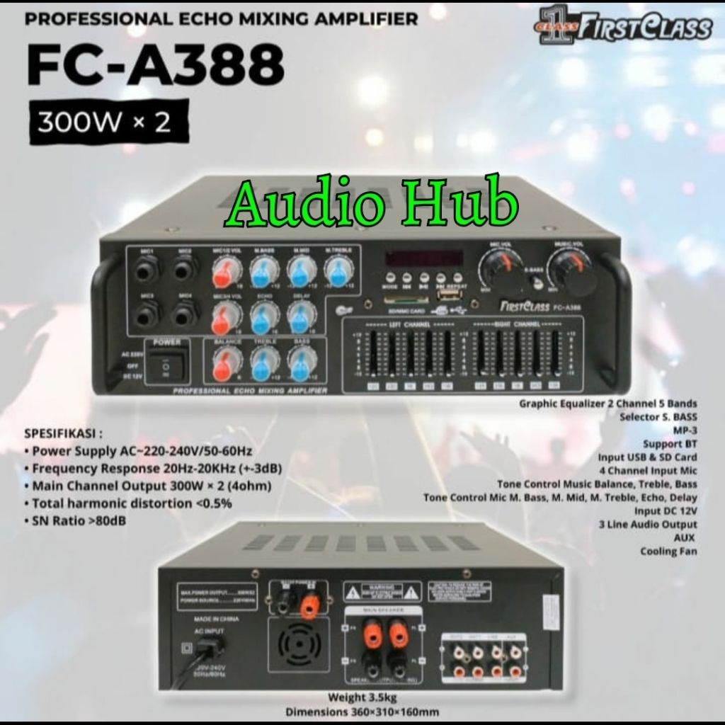 Amplifier Firstclass FC A388 / FCA388 / FCA 388 Original