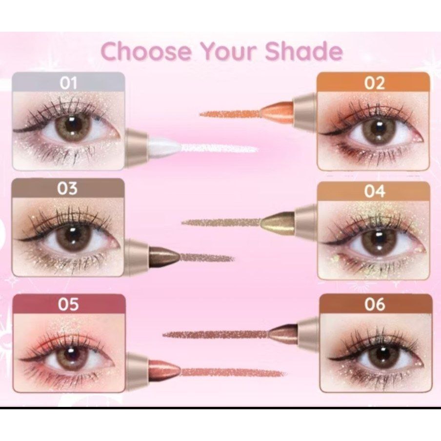 Beli 1 dapat 4 eyeshadow pencil 2 in 1 / lazy eye makeup eyeshadow pen