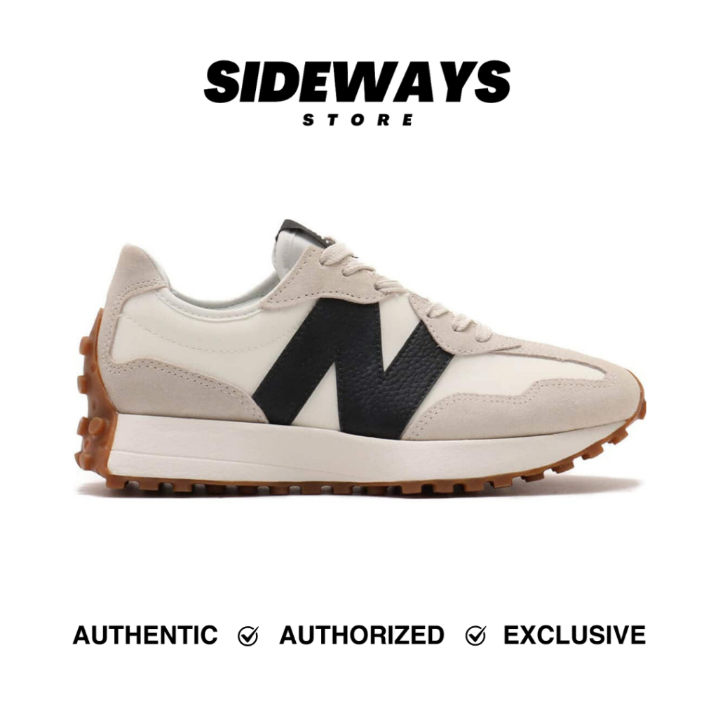 New Balance 327 Moonbeam Black Gum White (WS327GD) - 100% Original Guarantee
