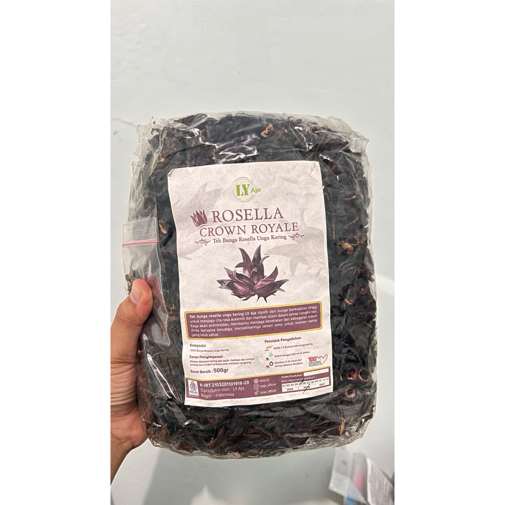 teh bunga rosella ungu kering