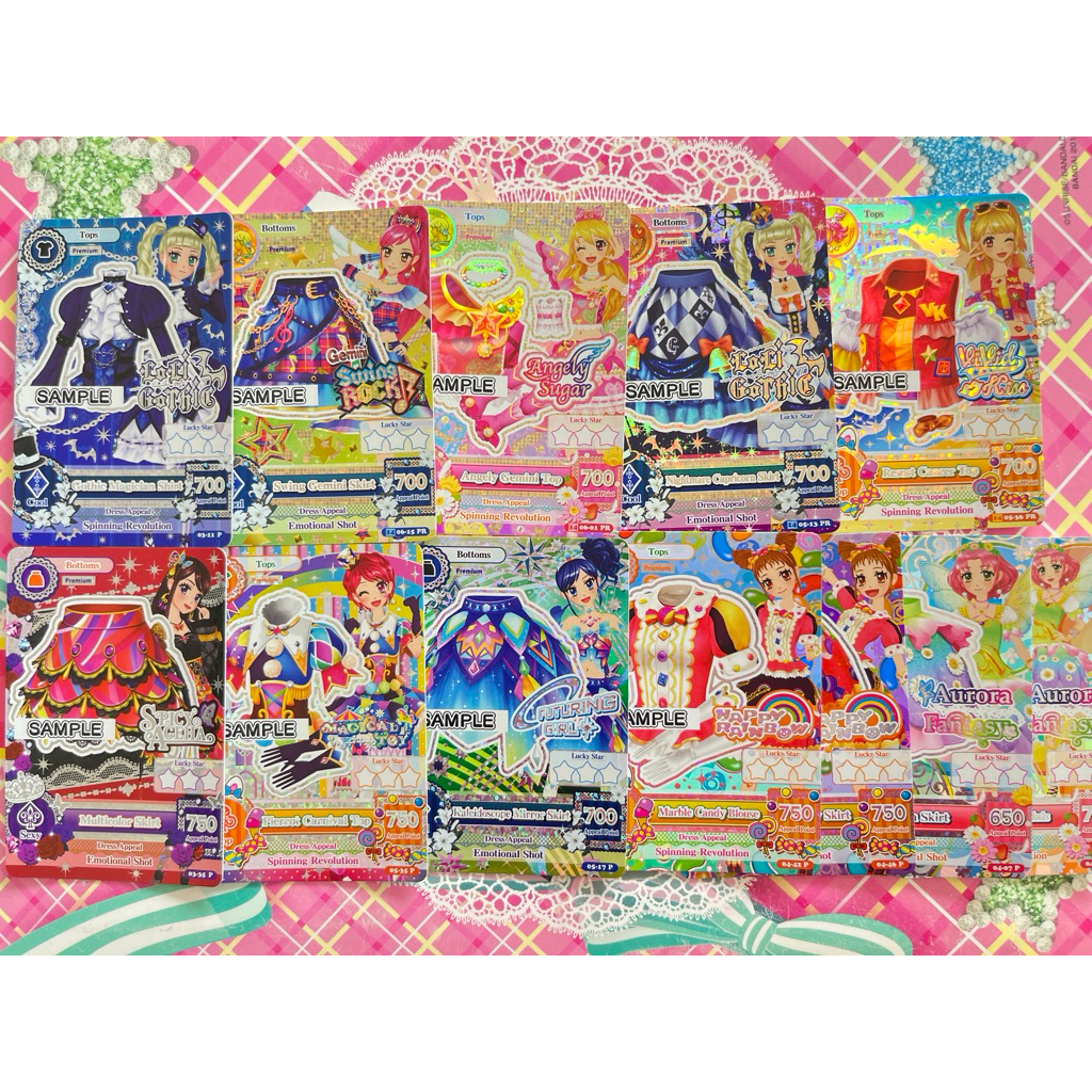 Kartu Aikatsu SAMPLE Mesin Indonesia Display Dummy Premium Resort Cancer Nightmare Capricorn Angely 