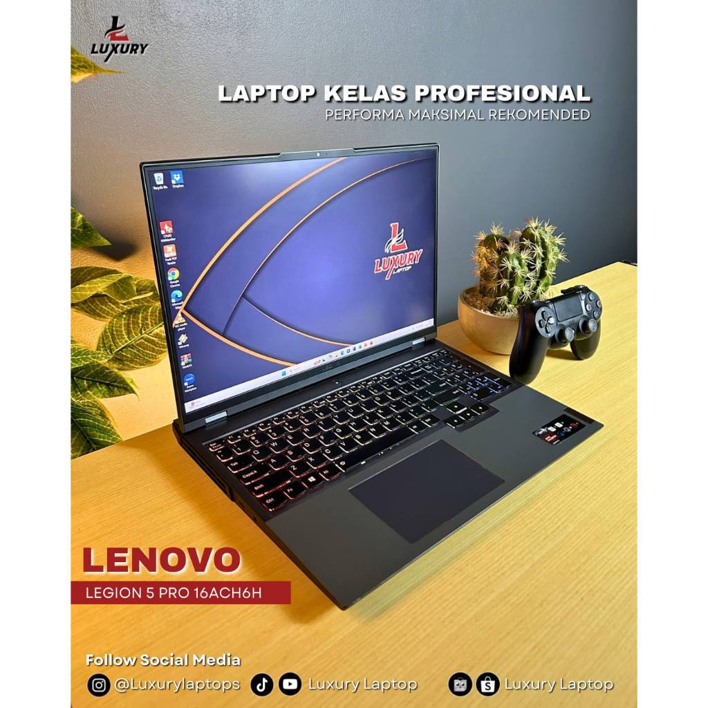 LAPTOP LENOVO LEGION 5 PRO 16ACH6H AMD RYZEN 7 NVIDIA GEFORCE RTX 3060 RAM 16GB SSD 1TB BACKLIGHT RG