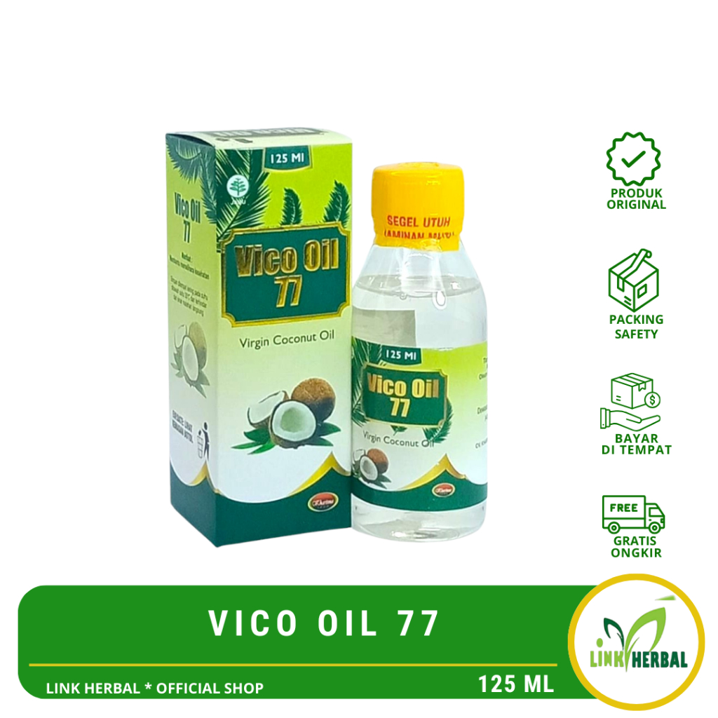 Vico Oil 77 Virgin Coconut Oil Kharisma 125 ml ORIGINAL || VCO Oil 77 Karisma