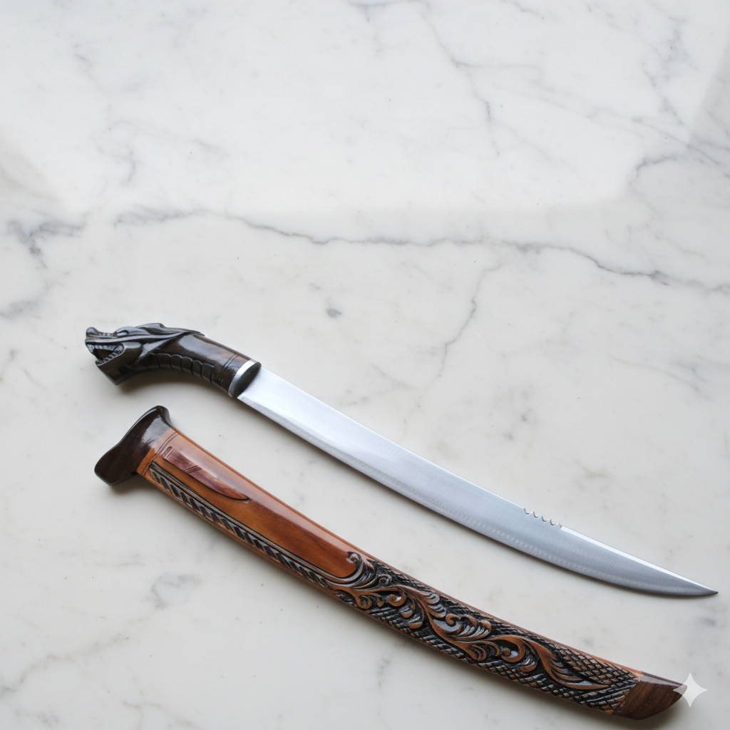 Pisau Gol0kk Sembelih Persia Jumbo Baja Tajam 41cm Cap Naga