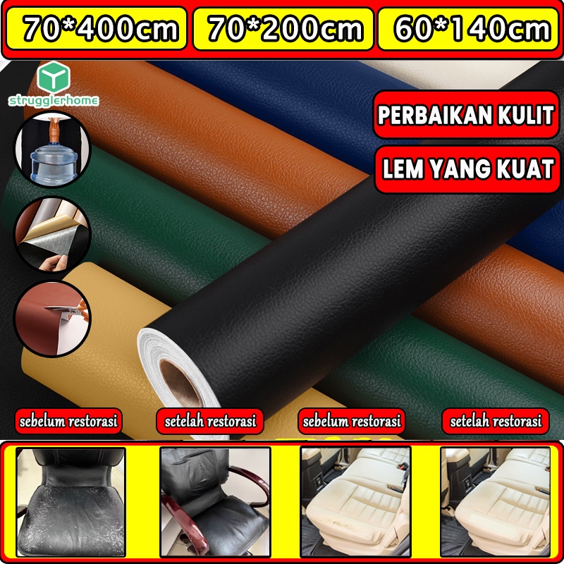 [Lem otomatis yang kuat] Jok kulit di kamar tidur PU jok jok kulit sedang diperbaiki Sofa usang dan 