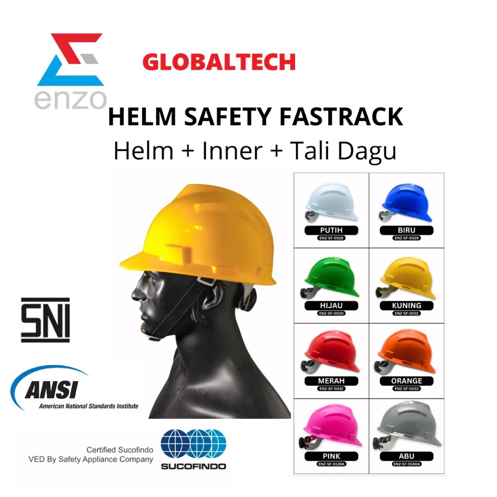 ENZO HELM TOPI PROYEK SAFETY HELM HELMET ENZO