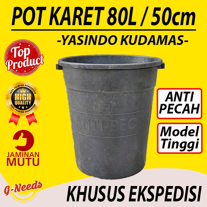 Pot Karet YASINDO 80L MODEL TINGGI Cap Kuda Mas (KHUSUS EKSPEDISI)