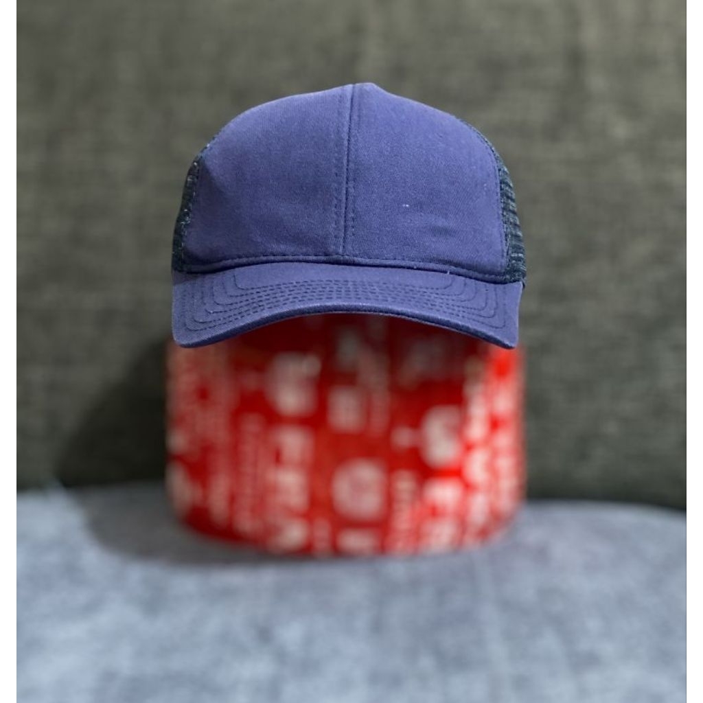 TOPI TRUCKER JARING POLOS BIRU NAVY USA BEKAS
