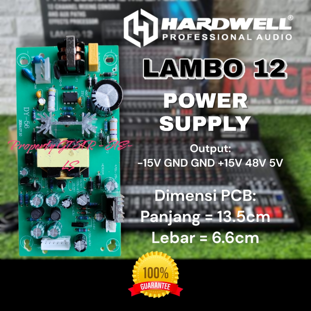 POWER SUPPLY MIXER HARDWELL LAMBO-12 LAMBO 12 LAMBO12