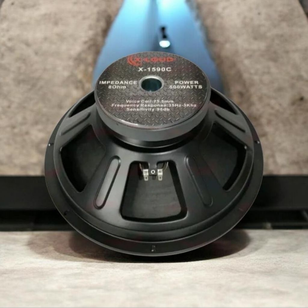 Speaker X-LOUD 15 inch Tipe XL-1590 Karakter Woofer Voice Coil 3 inch Maximal Power 500 Watt