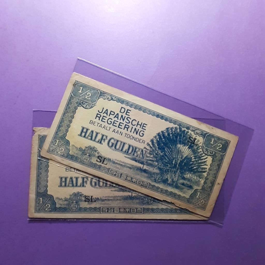 uang kuno djr setengah gulden
