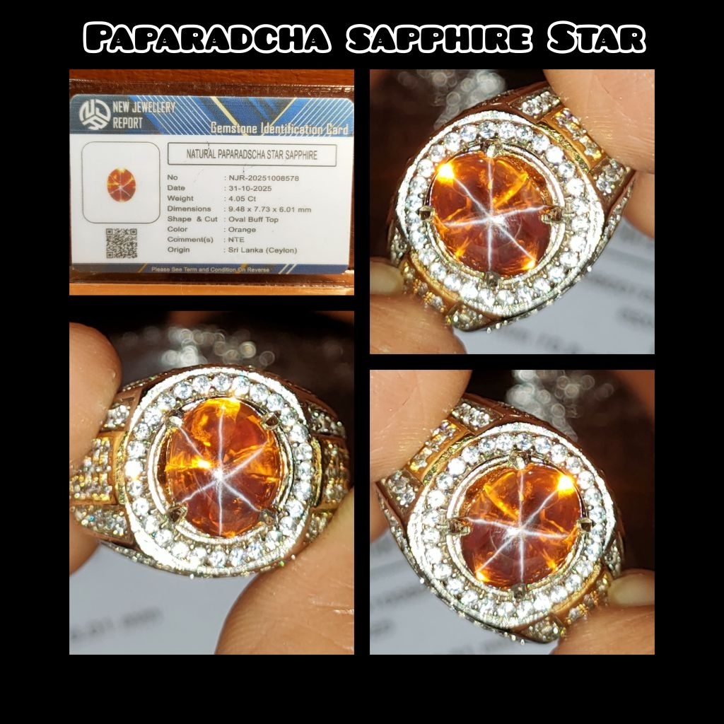paparadcha sapphire Star Srilanka Ceylon HQ