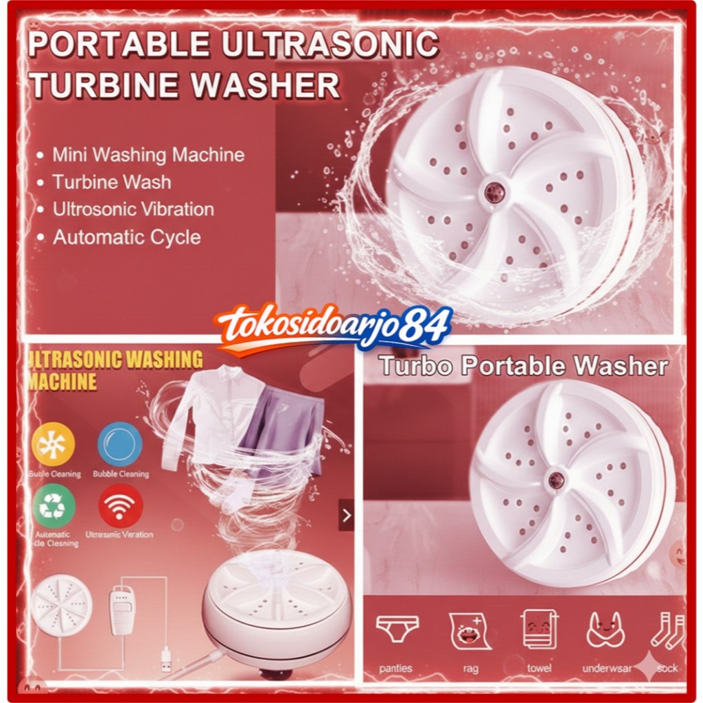 Mesin Cuci Mini Portable Hemat Energi Praktis untuk Traveling Kos