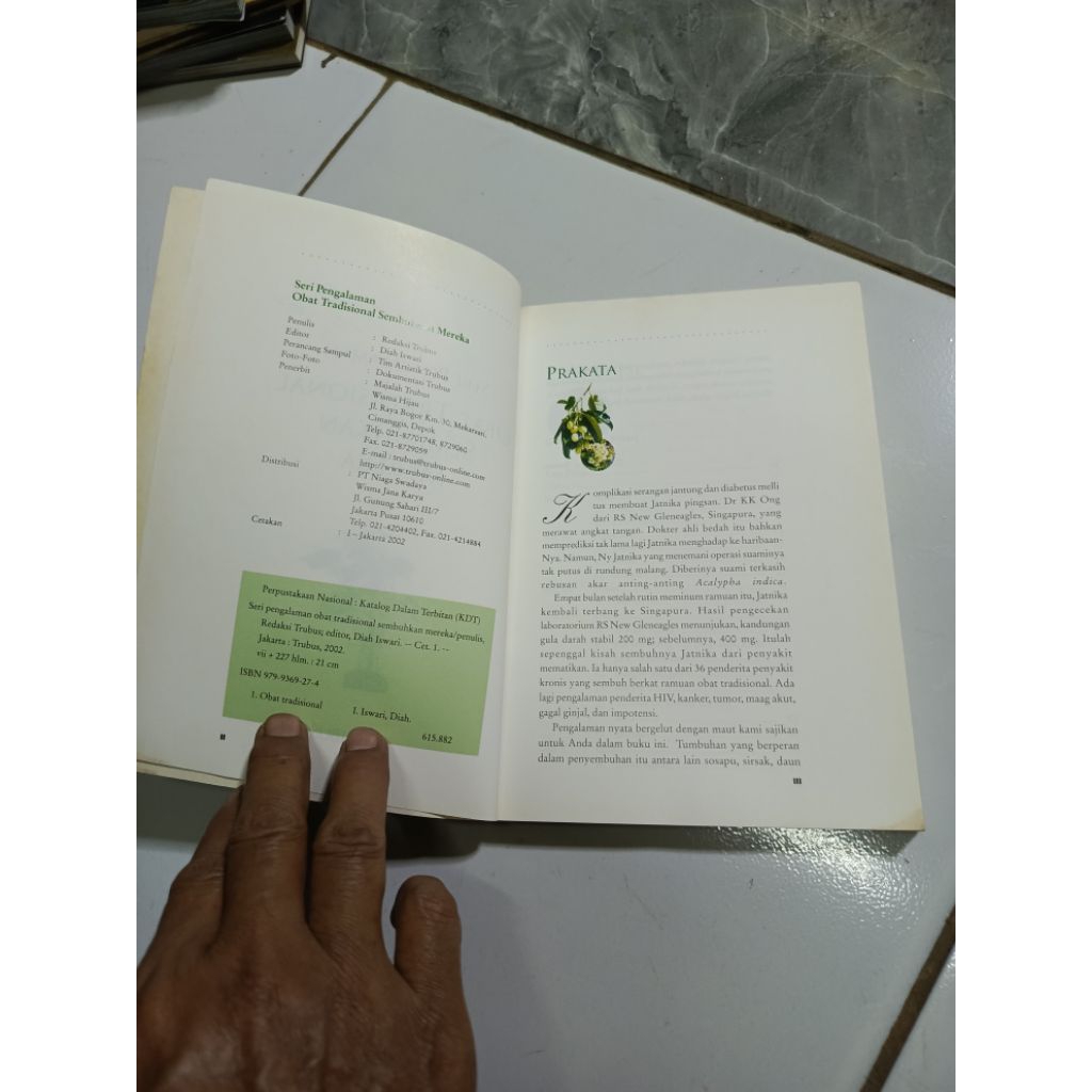 Seri Pengalaman OBAT TRADISIONAL SEMBUHKAN MEREKA-Redaksi Trubus-Di GB2 kode  B3