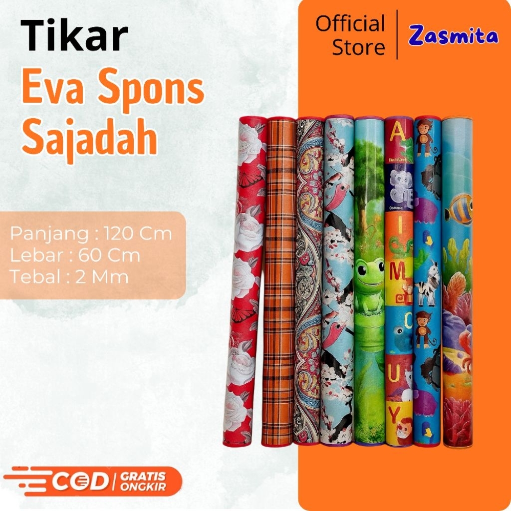 Karpet Evamatic Sajadah Motif Karakter Tikar Eva Spons Plastik Motif Termurah