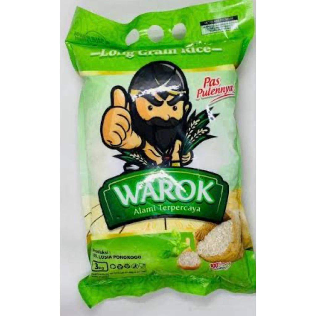 Beras ponorogo cap warok 3 kg