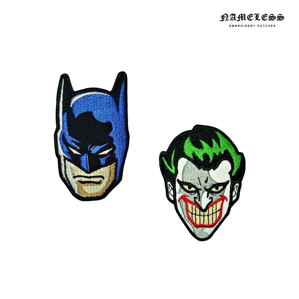 Batman vs Joker Patch pack /Patch bordir/Emblem/Stiker kain [IRON-ON]
