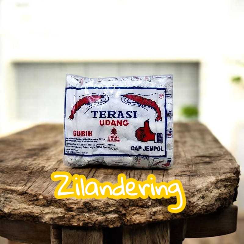 Terasi Udang Cap Jempol Asli Cirebon Kemasan Mini Isi 50 pcs.