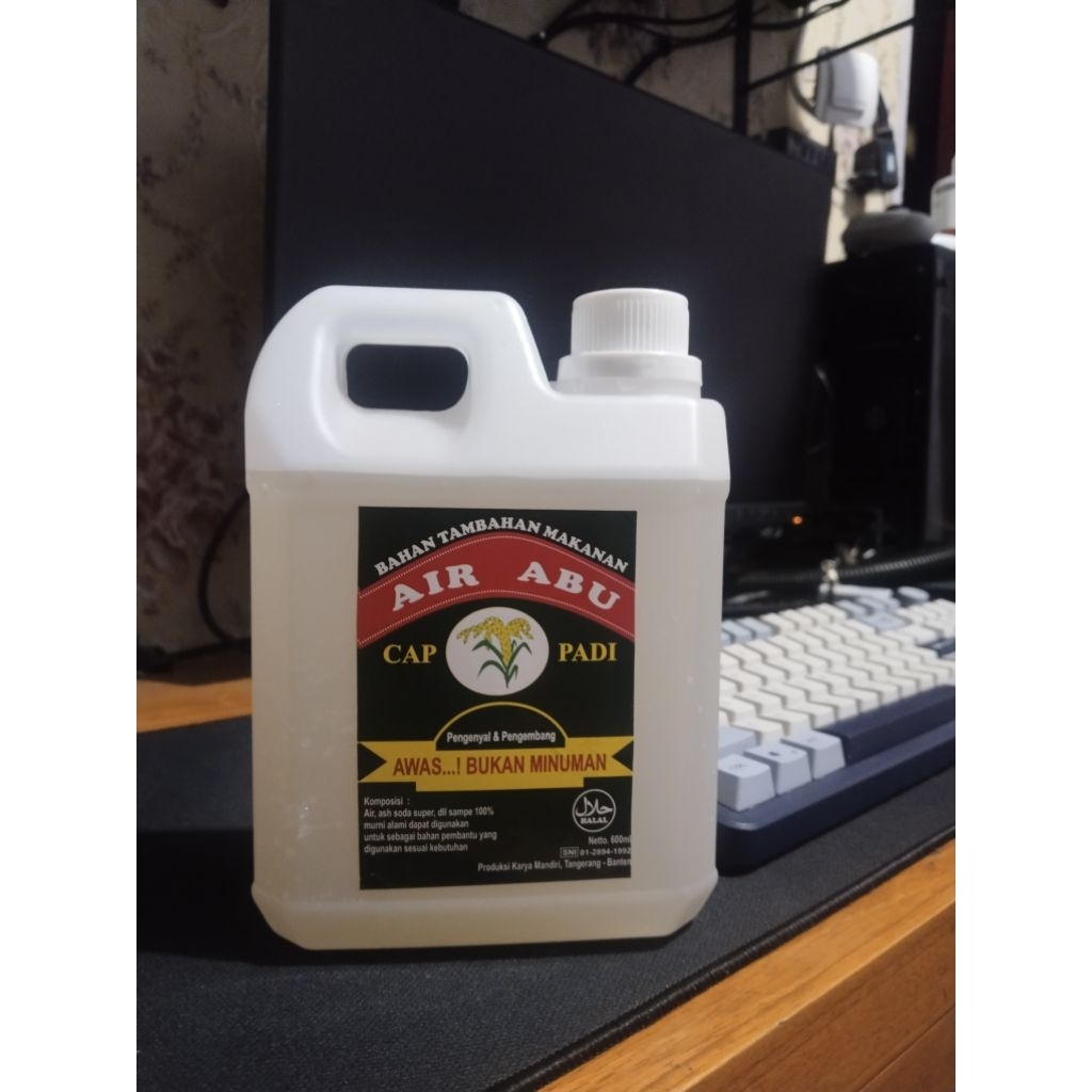 Air Abu Untuk Pengeyal Adonan Mie Kemasan 1 Liter