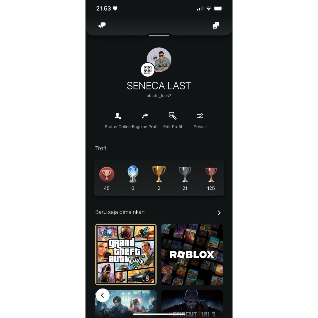 akun PSN ps 4 (Series Resident Evil Resisteance,2,3,7)