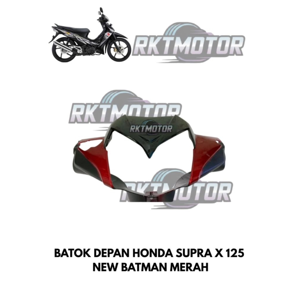 BATOK DEPAN A SUPRA X 125 NEW BATMAN MERAH // BATOK DEPAN SUPRA X 125 BATMAN