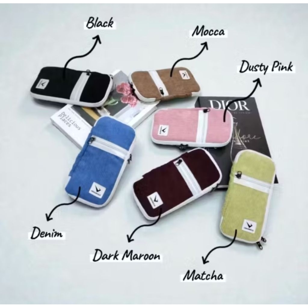 Tas Selempang HP Corduroy Slingbag Lily / Tas Hp Touchscreen Tas Dompet Hp