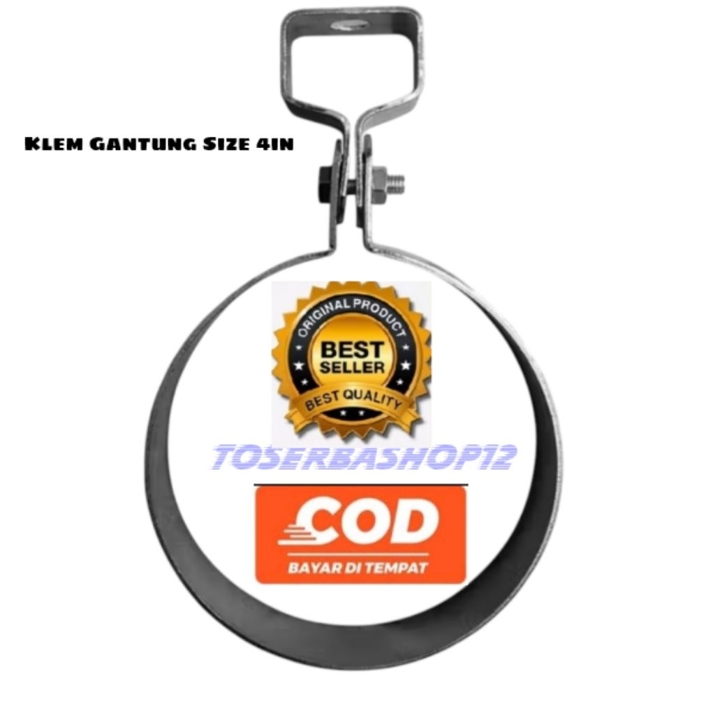 KLEM GANTUNG PIPA PVC 4inch/HANGER CLAMP,Klem Besi