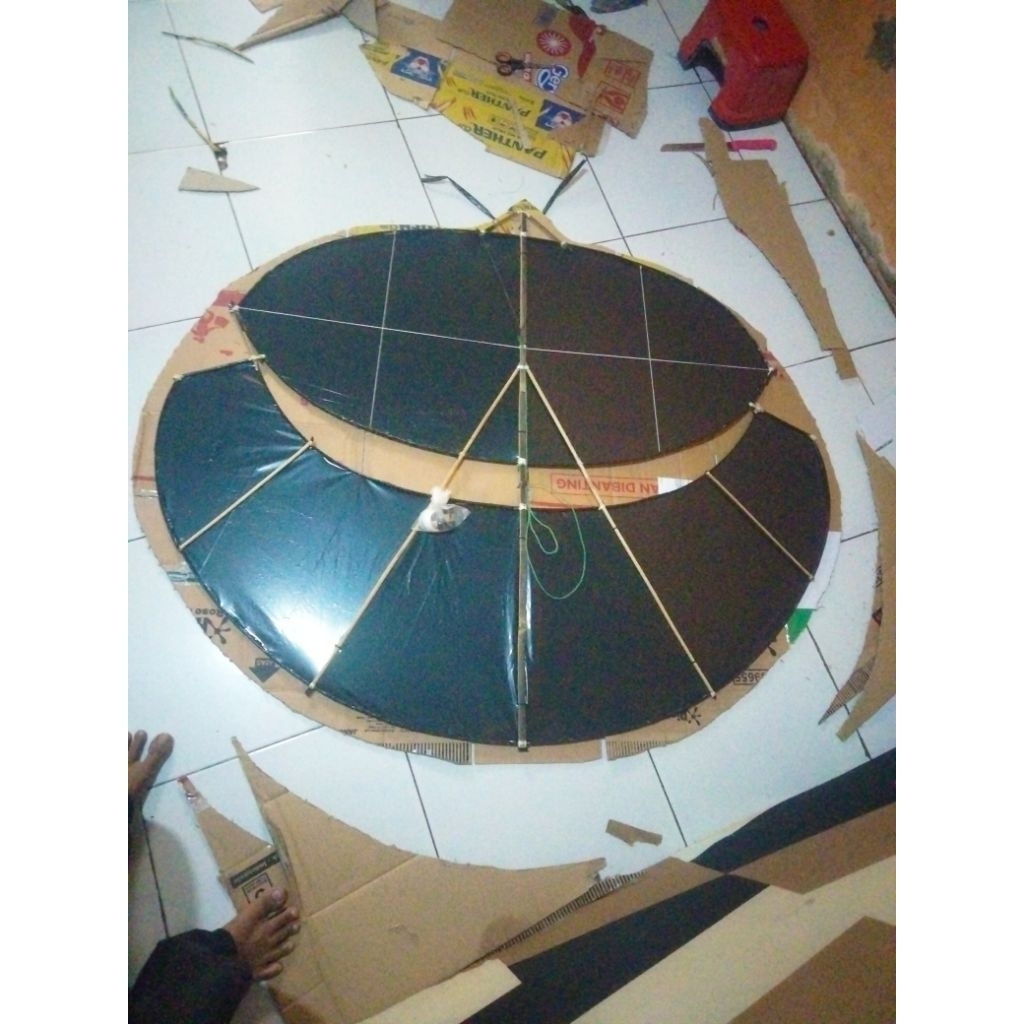 layang layang pegon 1 meter sudah tes terbang