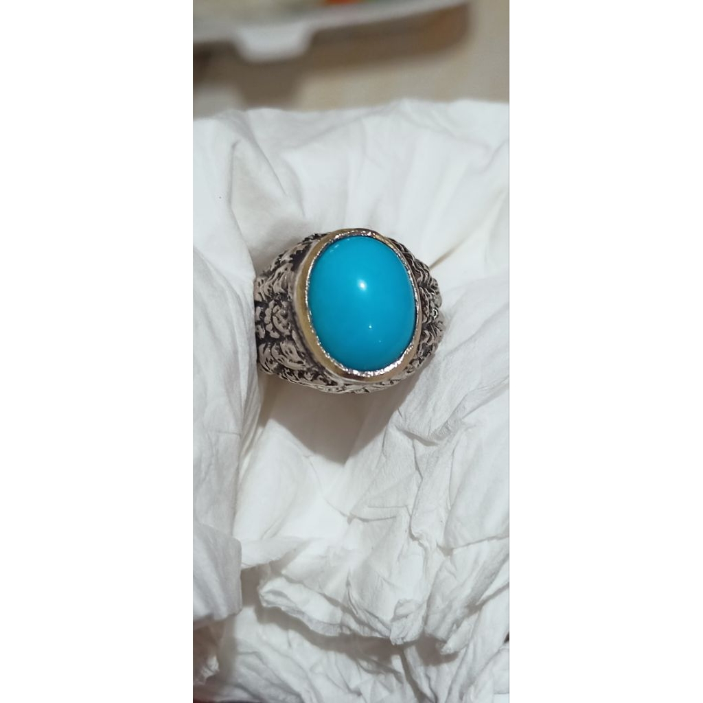 Pirus Persia Biru Polos mewah