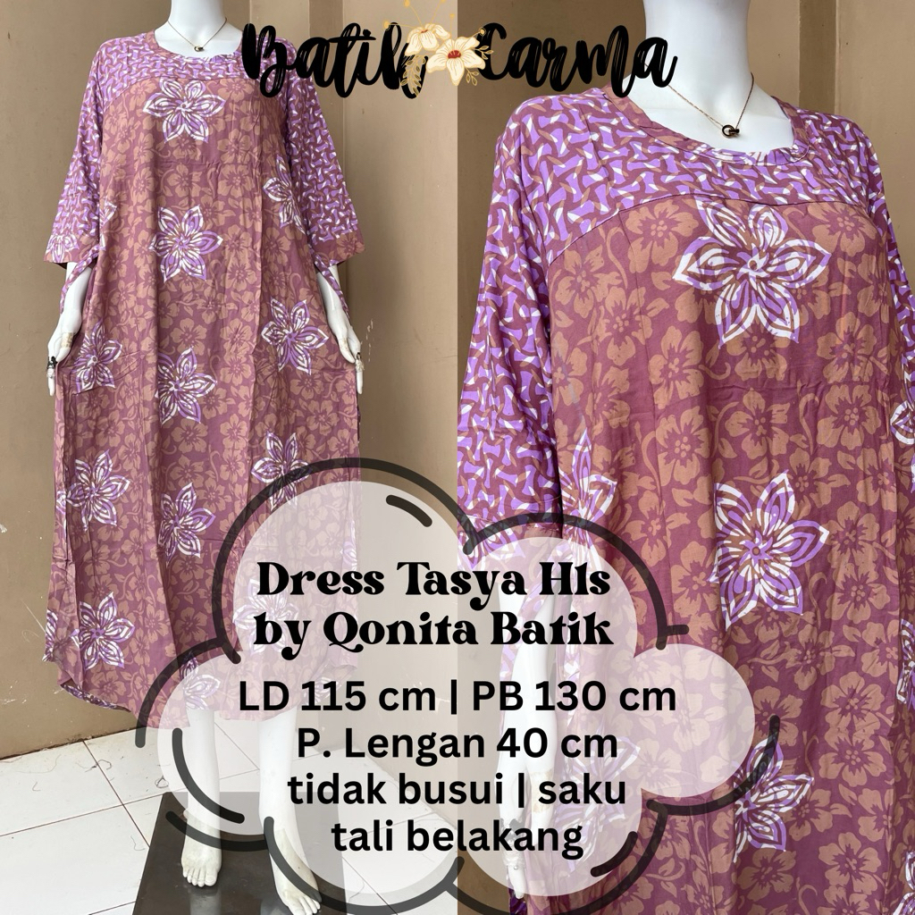 Dress Tasya Hls by Qonita Batik Pekalongan