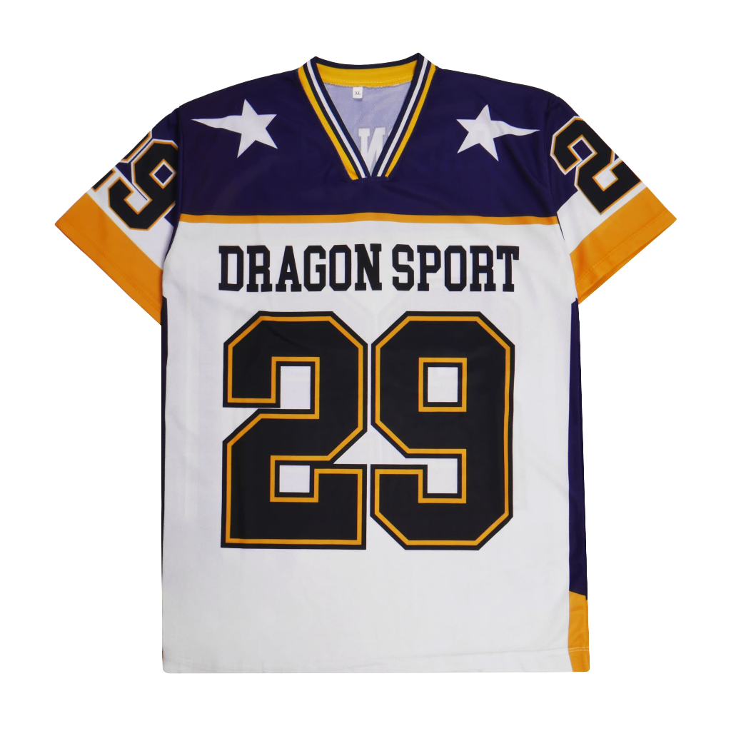 SYAMSWEAR Jersey Putih No.29 NFL Baseball Pria Wanita Dryfit Sublimasi M-XXL