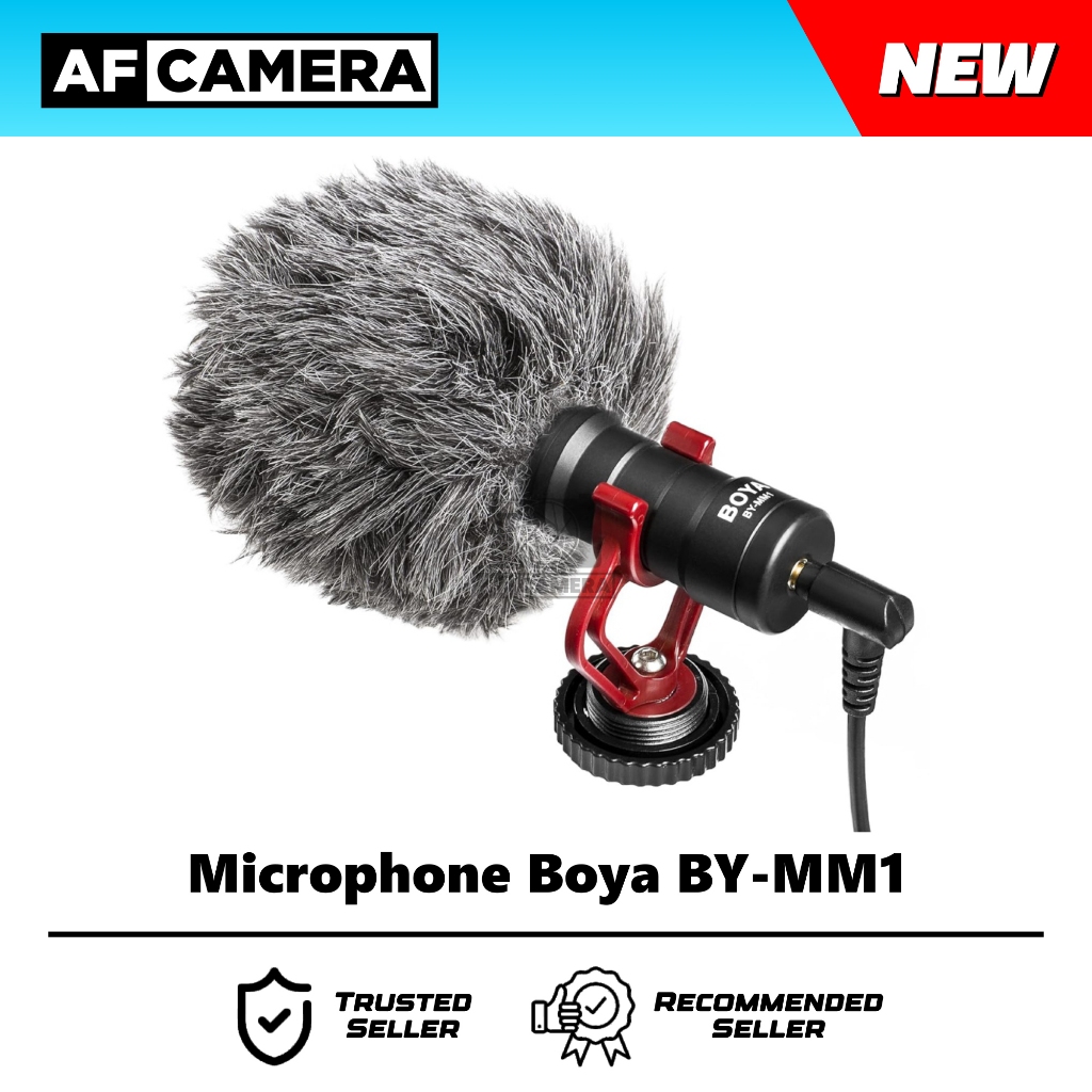 Boya Mic BY-MM1 Mini Microphone For Camera Smartphone BY MM1 Original Resmi