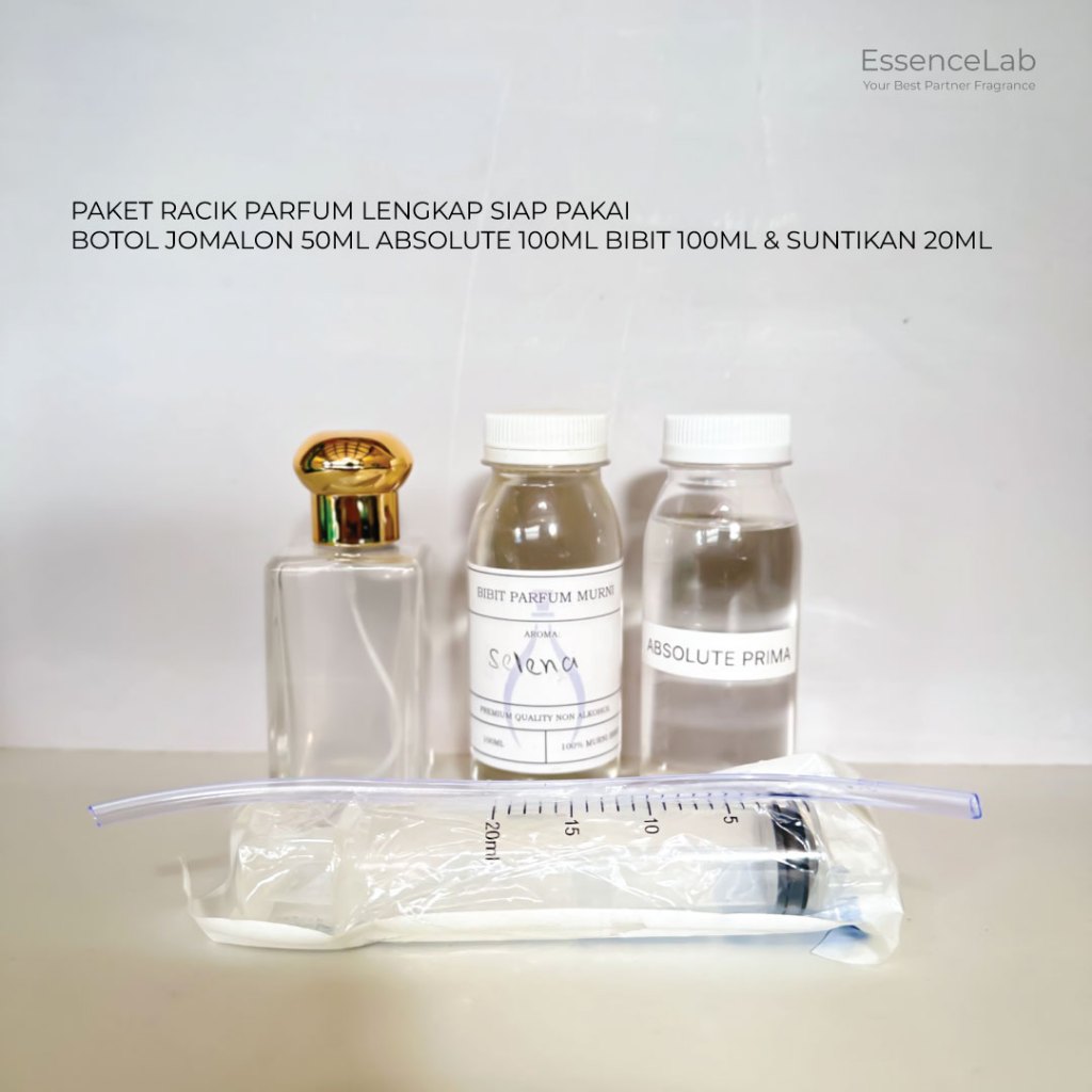 PAKET RACIK PARFUM LENGKAP SIAP PAKAI BOTOL JO MLN 50ML - PARFUM REFIL SIAP PAKAI LENGKAP ABSOLUT BI
