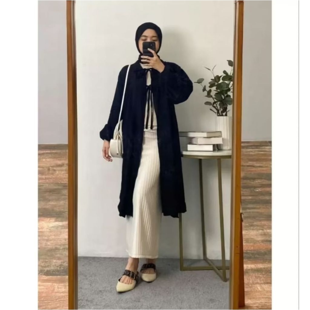 OuterCardiganPoloFlowAtasanPanjang