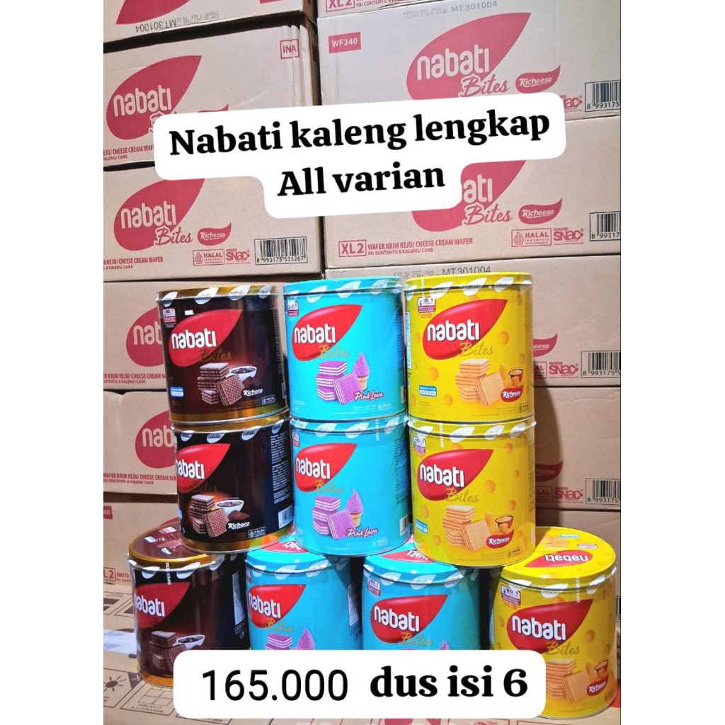 PROMO HEBOH LEBARAN ANEKA KALENG 1 DUS ISI 6 / NABATI / NISSIN / KUE KERING ISI 3 / FANTA SPRITE/ NA