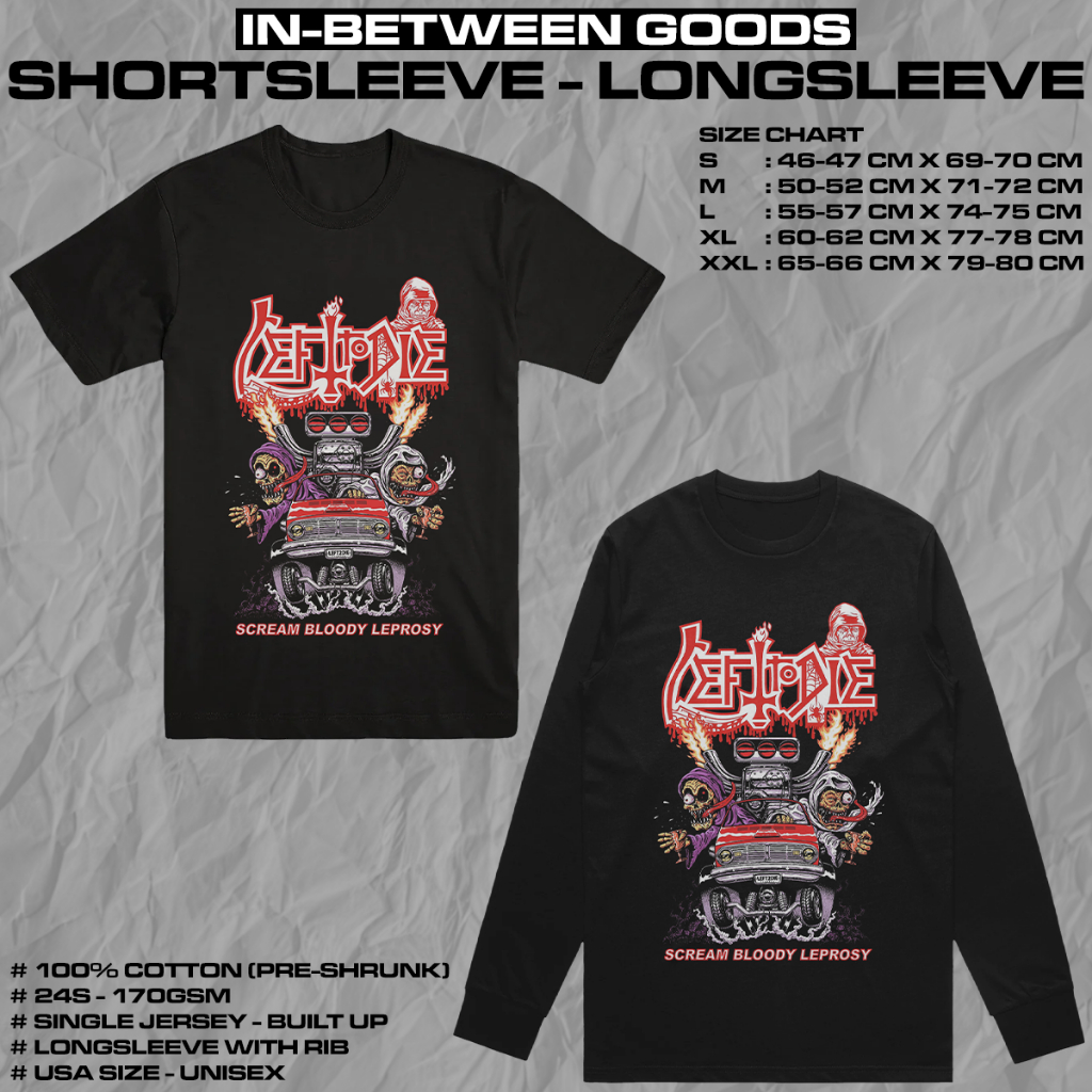 LEFT TO DIE - SCREAM BLOODY LEPROSY | T-SHIRT | LONGSLEEVE | DEATH METAL | BAND MERCH