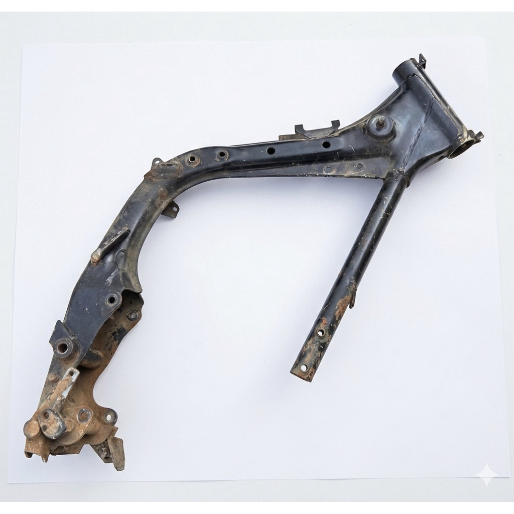 Frame Rangka Depan Megapro Ori - Bahan Custom Modifikasi CB 100 GL Pro Max - Sasis Megapro Engkel pr