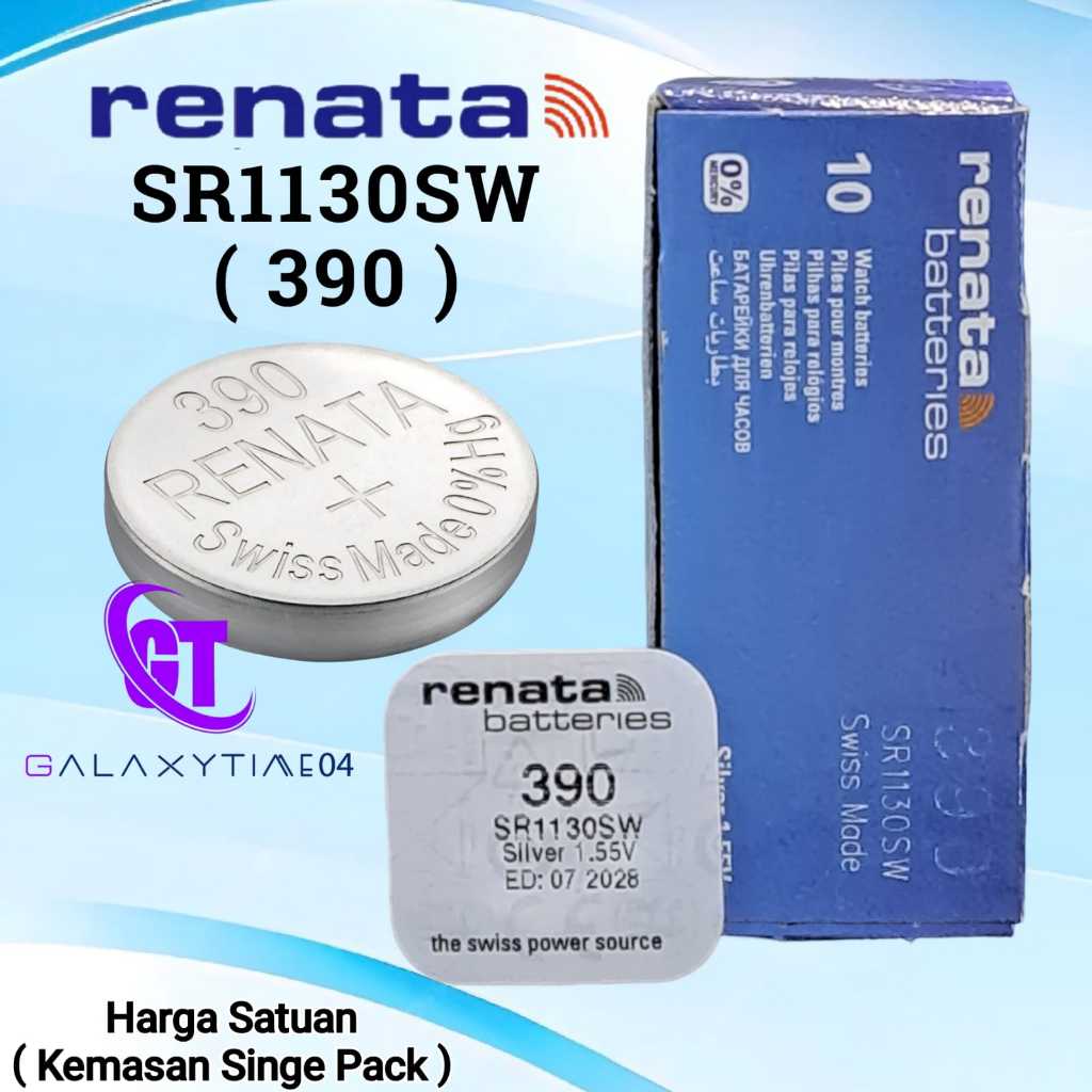Baterai RENATA SR1130SW Original Swiss Made Batre Jam Tangan Swatch 390 389 SR 1130 SW SR1131 SR54