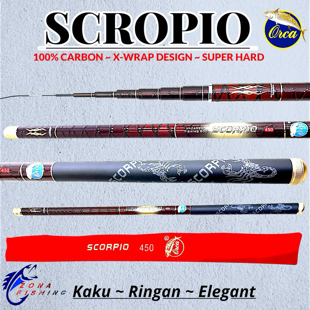Tegek Orca Scorpio 450 Cm Carbon X-Wrap Kaku