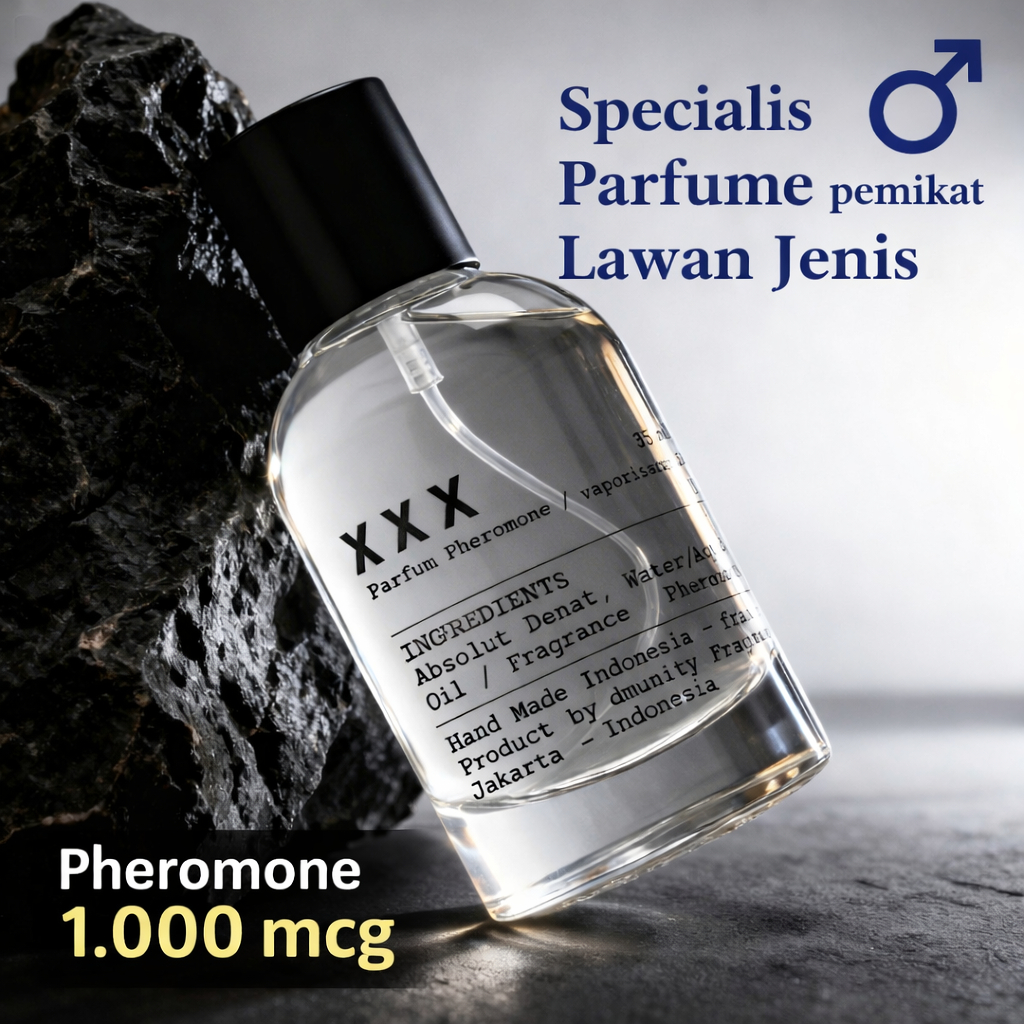 Seduction X X X Parfum Original 35ml – Wangi Maskulin Tahan Lama Phero 1000 mcg pria