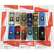 Sarung Dewasa Gajah Duduk Asia Motif Kotak-Kotak Merah Putih - Lembut dan Elegan