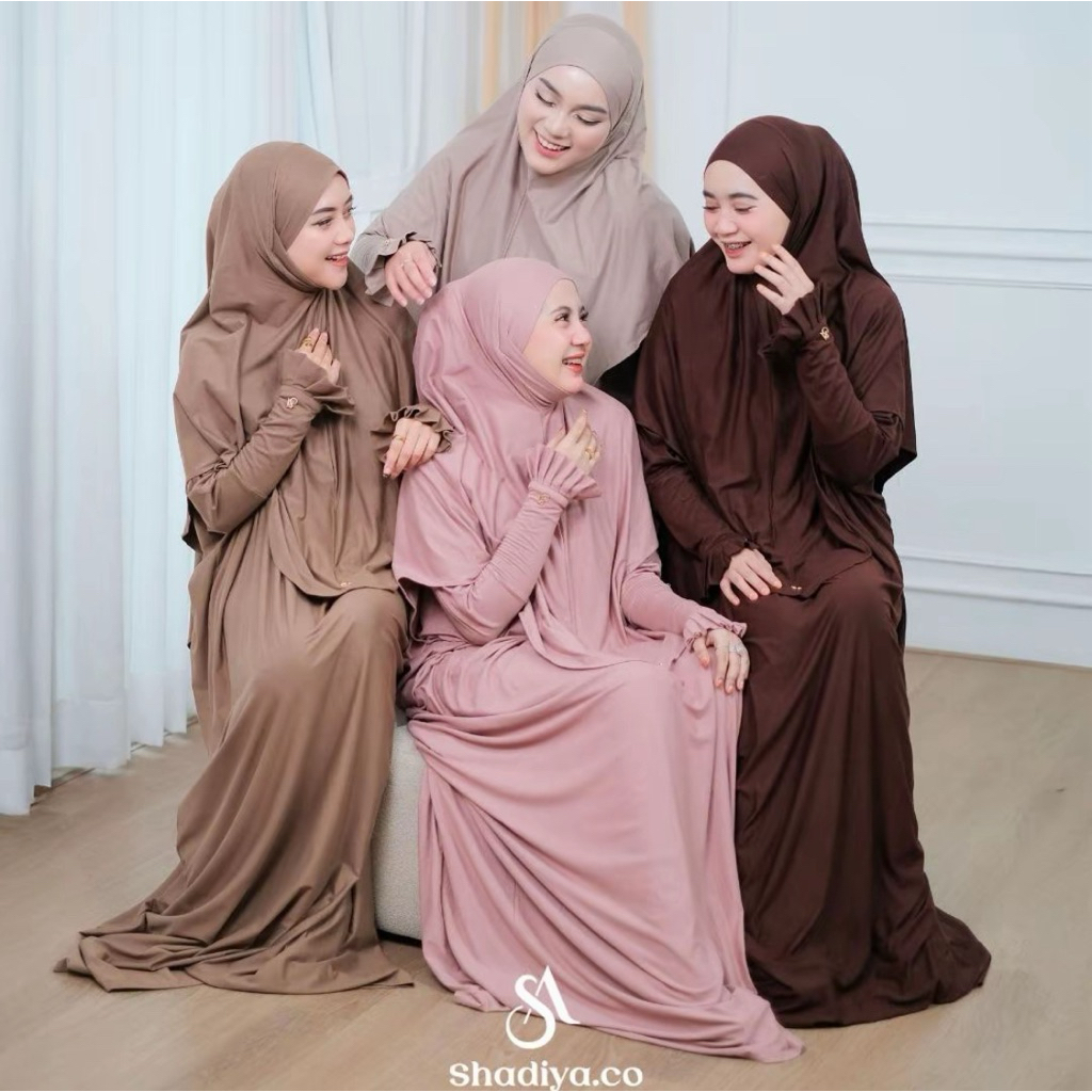 PRELOVED SET ABAYA PREMIUM MAADINA BY SHADIYA.CO DFR CLOTH KALEELA ID JAVINA HIKMAT GAMIS MUSLIMAH G