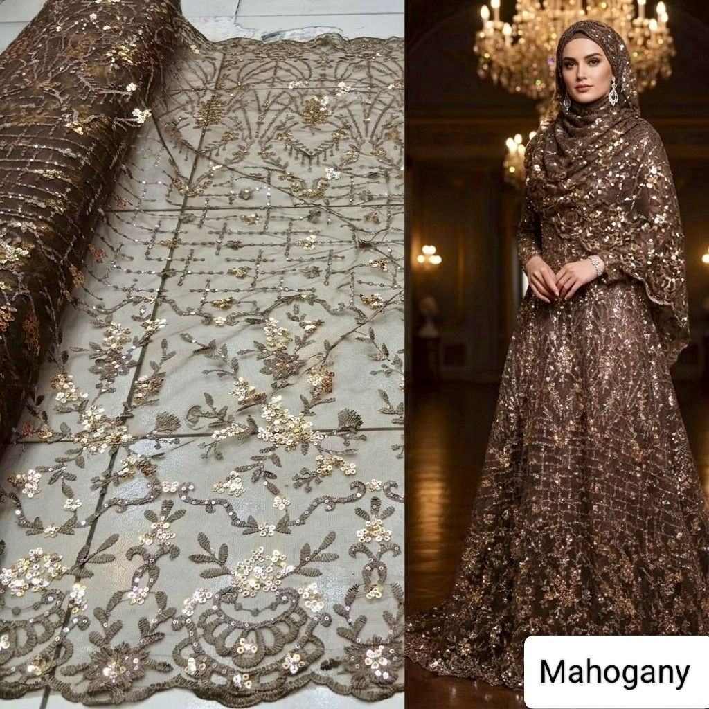 Kain tile Payet siquin twotone premium/ Kain tile Payet mewah