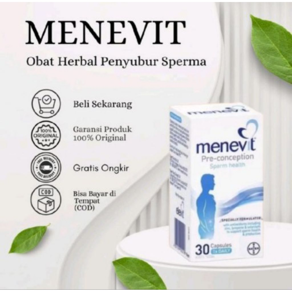 MENEVIT ORIGINAL ASLI OBAT HERBAL PENYUBUR SPERMA