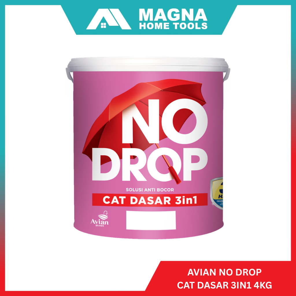 AVIAN | No Drop Cat Dasar 3in1 4 Kg Cat Dinding