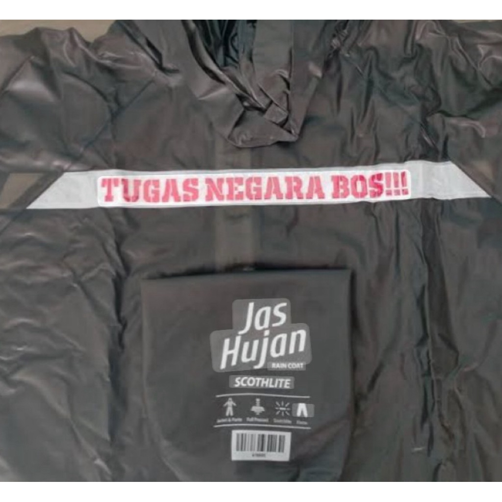 jas hujan tugas negara bos