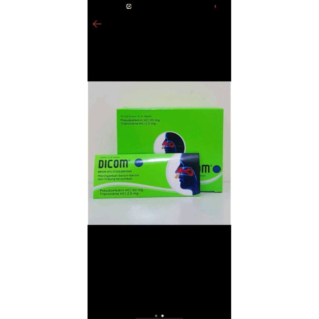 Dicom Tablet - Meringankan Bersin dan Hidung Tersumbat