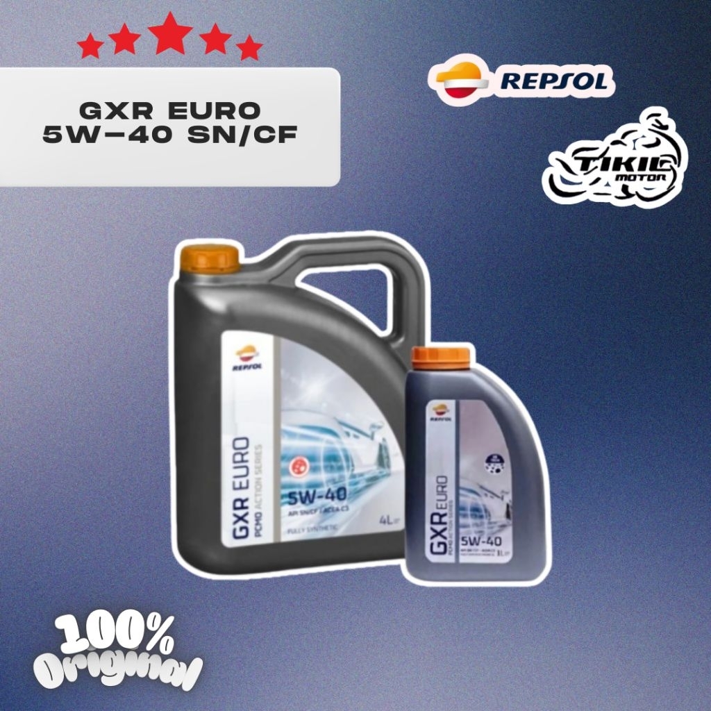 OLI REPSOL GXR EURO FULLY SYNTHETIC 5W-40 SN/CF