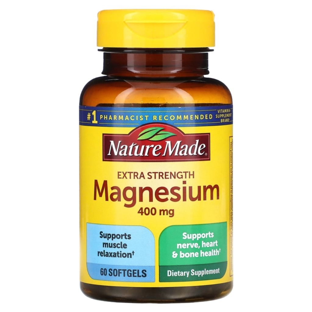 Nature Made Magnesium, 400 mg, 60 Softgels